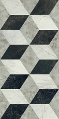 Tarsia Cubical Nero Lux 3D 0014098 60 120
