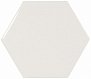 Scale Hexagon White 10.7 12.4