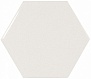 Scale Hexagon White 10.7 12.4