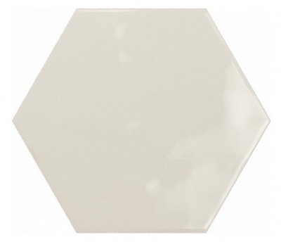 Испанская плитка Ribesalbes Geometry Hex Creme Glossy 15 17.3