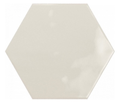 Испанская плитка Ribesalbes Geometry Hex Creme Glossy 15 17.3