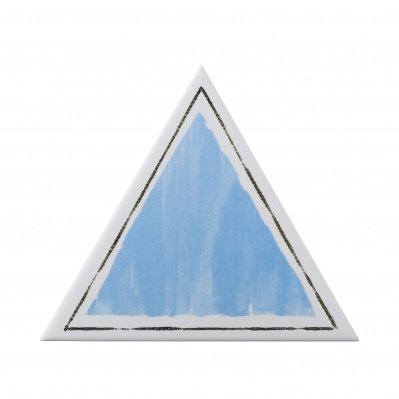 Итальянская плитка Petracer's Triangolo Cornice Azzurro 17 17