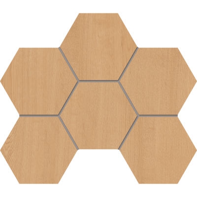 Российская плитка Estima Classic Wood Мозаика CW04 Hexagon 25x28,5 непол. 25 28.5