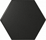 Scale Hexagon Black Matt 10.7 12.4