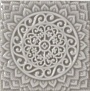 Плитка ADST4080 Adex Studio Relieve Mandala Universe Graystone 14.8 14.8