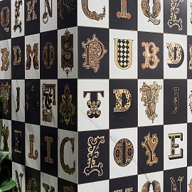 63140 Lettering Bianco/Nero/Oro