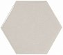 Scale Hexagon Light Grey 10.7 12.4