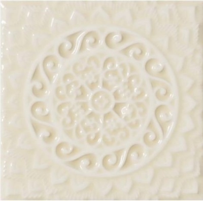Испанская плитка Adex Studio ADST4103 Adex Studio Relieve Mandala Universe Almond 14.8 14.8