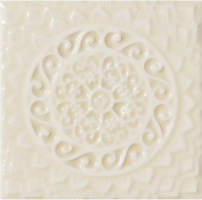 Испанская плитка Adex Studio ADST4103 Adex Studio Relieve Mandala Universe Almond 14.8 14.8