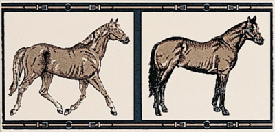 Итальянская плитка Petracer's Grand Elegance B HOR 08 horses su panna  10 20