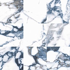Mosaic Pulp Blue D. Honed 30 30