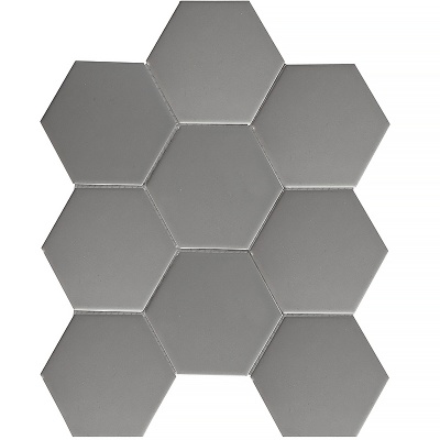 Китайская плитка StarMosaic Hex, Octagon, Triangolo Hexagon big Grey Matt (FQ21016) 29.5 25.6