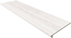 Peldaño Recto 120 Travis Gris Liso 120x33