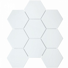Hexagon big White Matt (FQ31000/SBH1005) 29.5 25.6