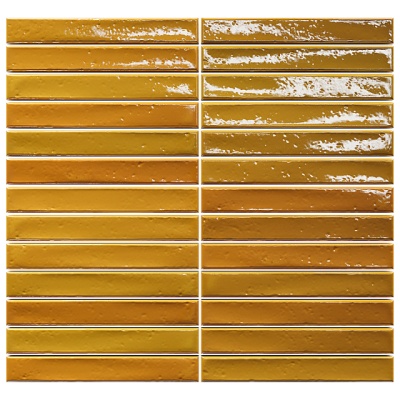 Испанская плитка Amadis Short Stick Short Stick Mustard Crackle (2х15) 28 30