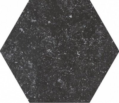 Испанская плитка Equipe Coralstone EQUIPE CORALSTONE Hexagon Black 25.4 29.2