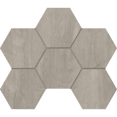 Российская плитка Estima Soft Wood Soft Wood Мозаика SF03 Hexagon 25 28.5