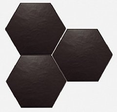 Scale Hexagon Black Mat 11.6 10.1