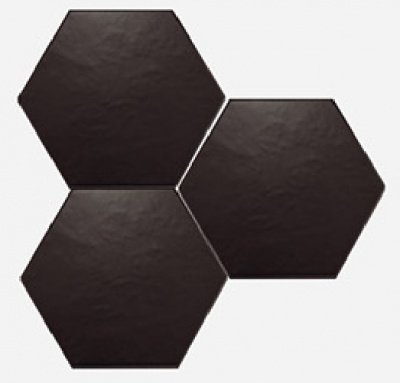 Испанская плитка Equipe Scale Scale Hexagon Black Mat 11.6 10.1