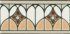 Плитка Bordura Fenice Caramel Craquele 20х10 (Италия) Bordura Fenice Caramel Craquele 20х10