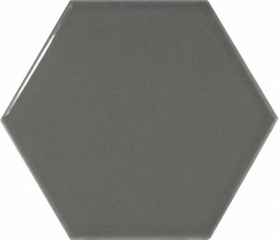 Испанская плитка Equipe Scale Scale Hexagon Dark Grey 10.7 12.4