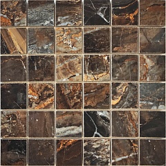 Classic Marble Mosaico Lawa Nero Polished 5x5 30 30