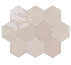 Zellige Hexa Nude Mix 10.8 12.4