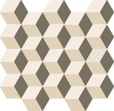 Российская плитка Italon Element Silk Element Silk Mosaico Cube Warm 30.5x33 30.5 33