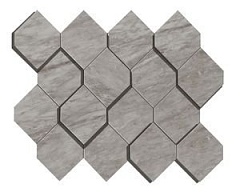 Bardiglio Grey Mosaico Esagono 3D 28.2 35.3