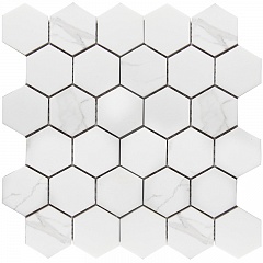 Hexagon small Carrara Matt  (PMMT83017) 28.2 27.1