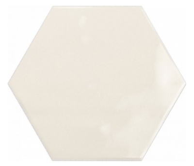 Испанская плитка Ribesalbes Geometry Hex Ivory Glossy 15 17.3