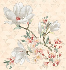 PRIMAVERA MAGNOLIA CREMA  (3шт) 75.3 70.9