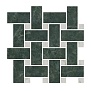 T038/SG6542 Декор Серенада мозаичный зелёный лаппатированный 32 32